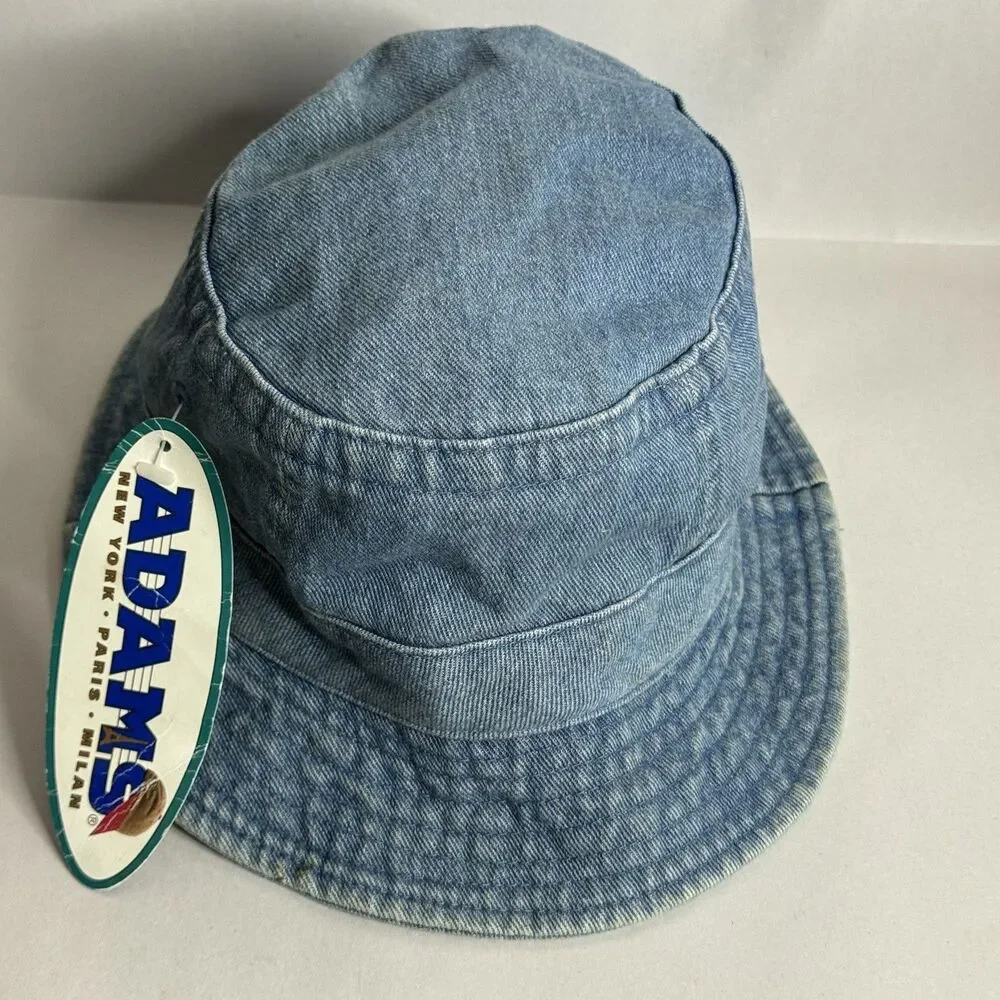 Vintage‎ Adams Kids XL Bucket Hat Denim 1990’s